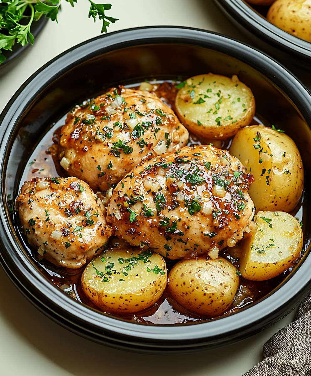 Parmesan Garlic Chicken Potatoes