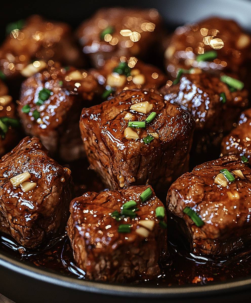 Honey Garlic Steak Bites
