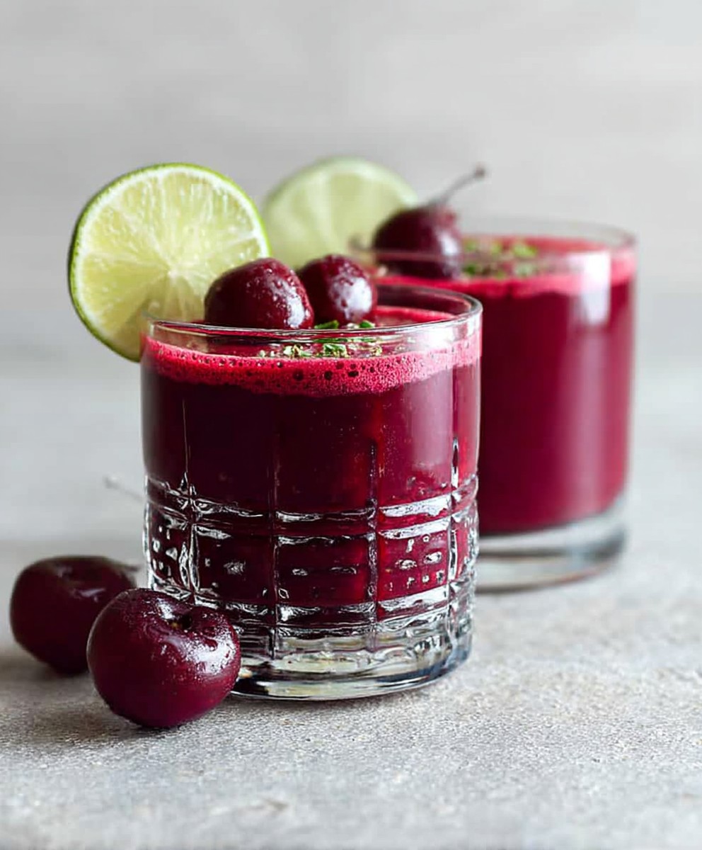 Cherry lime beet smoothie