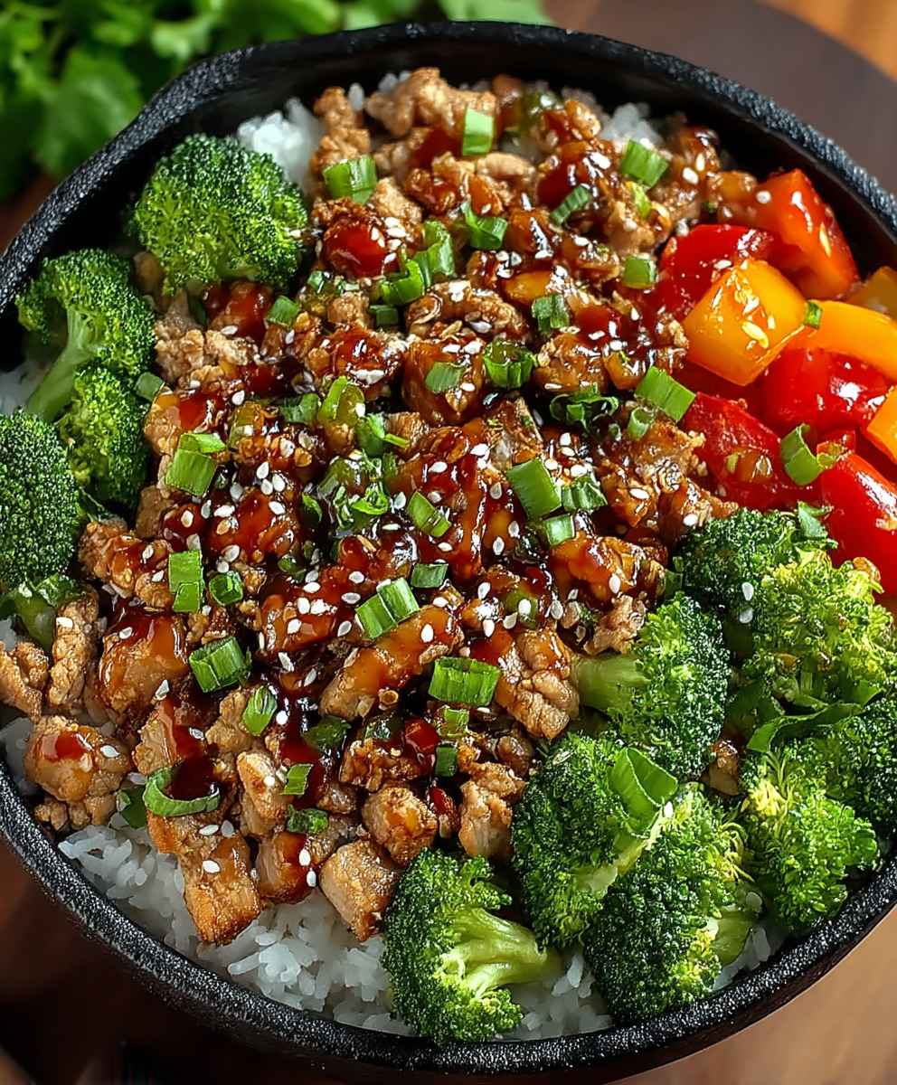 Teriyaki Turkey Rice Bowl
