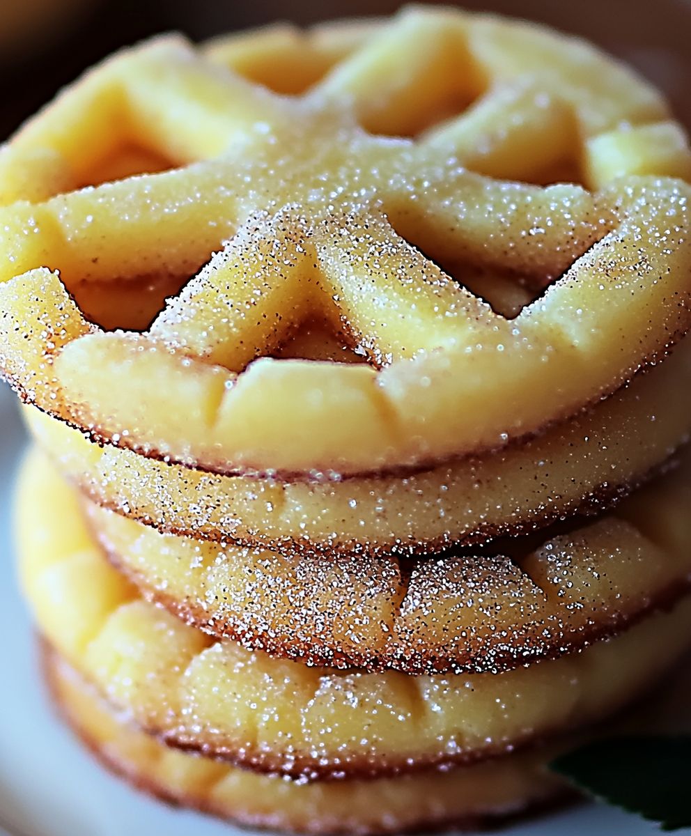 Pineapple cinnamon sugar cookies