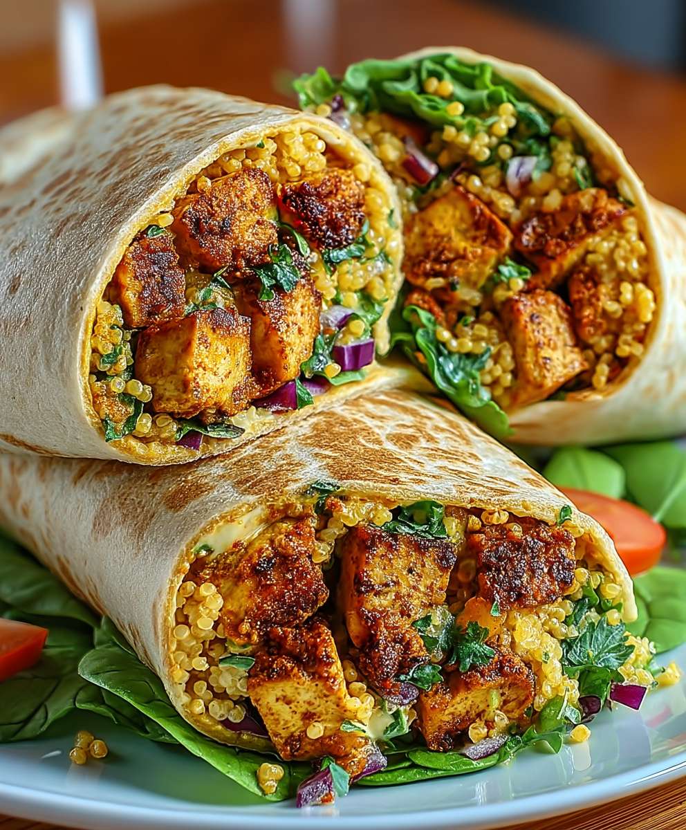 High Protein Tempeh Wraps