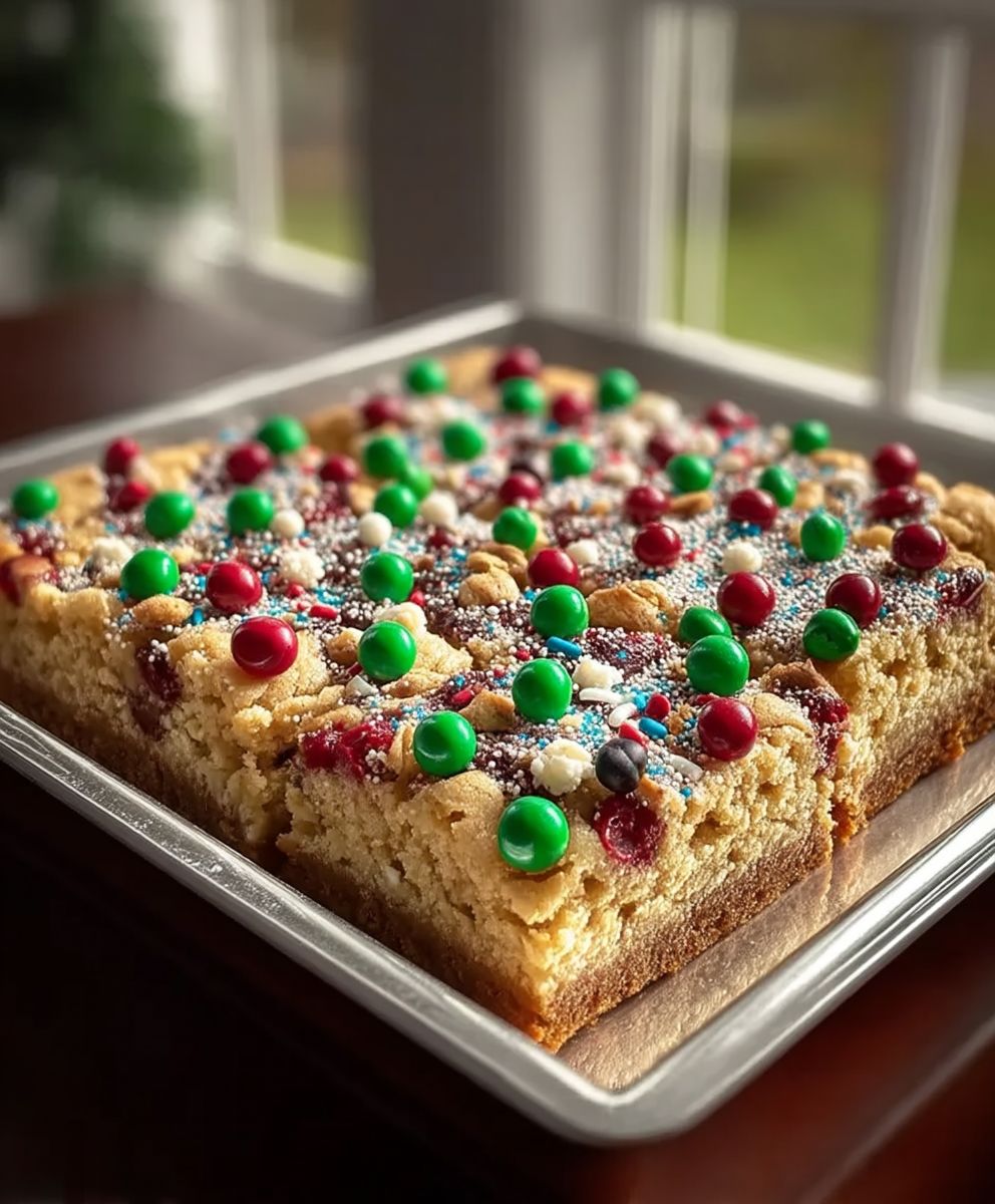 Christmas cookie bars