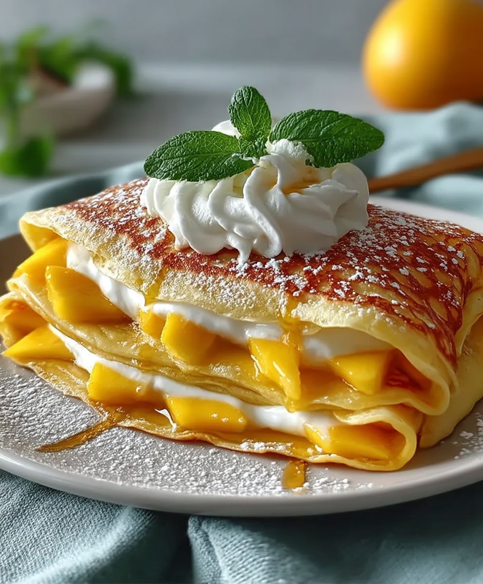 Mango pancakes