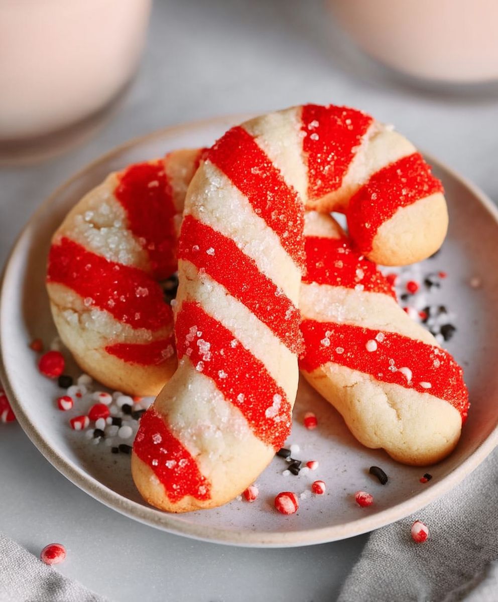 Candy cane cookies