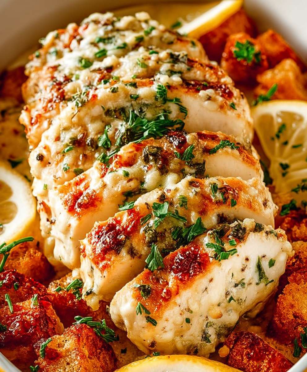 Caesar baked chicken