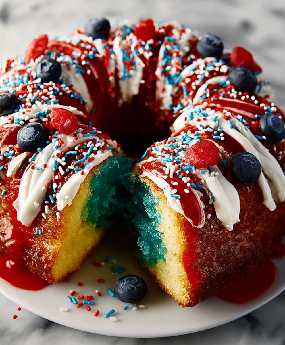 Lemon Berry Firecracker Cake