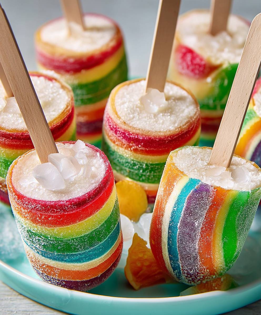 Rainbow Candy Pops