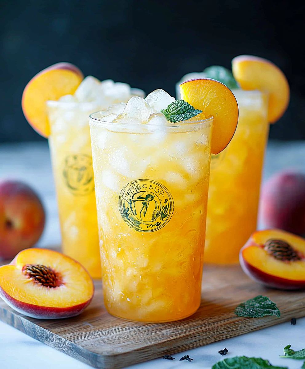 Peach Green Tea Lemonade