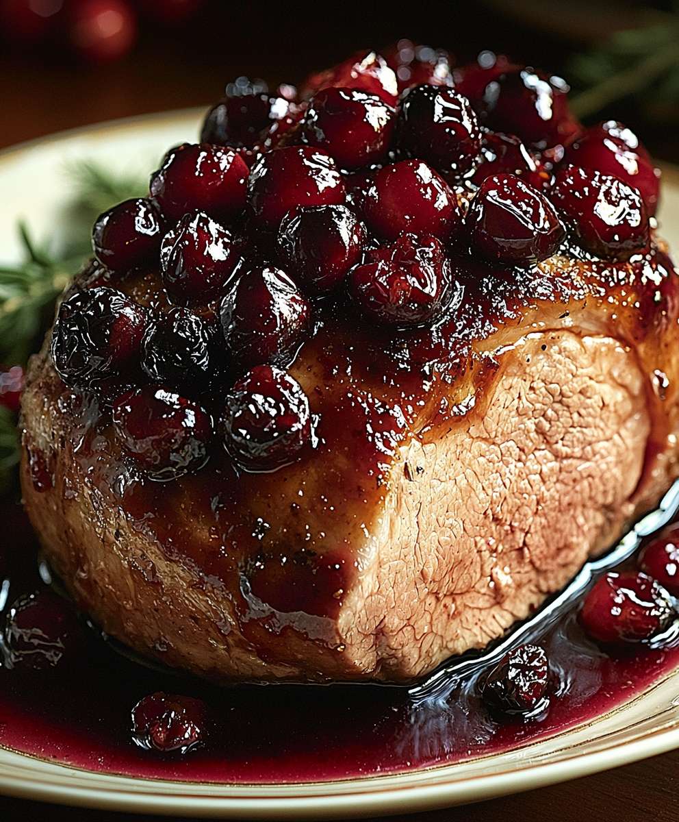 Cranberry Glazed Pork Loin