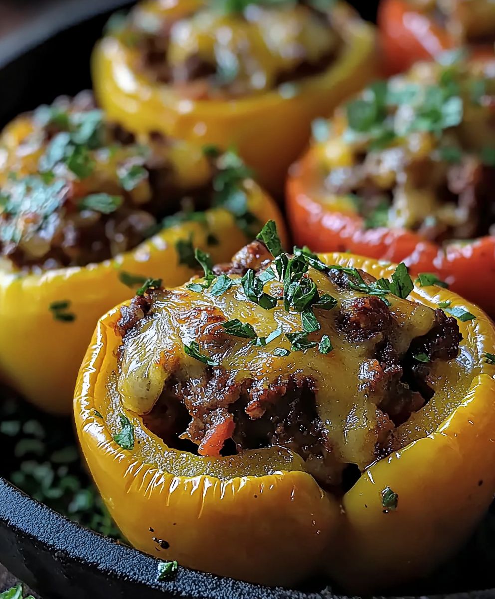 Philly Cheesesteak Stuffed Peppers