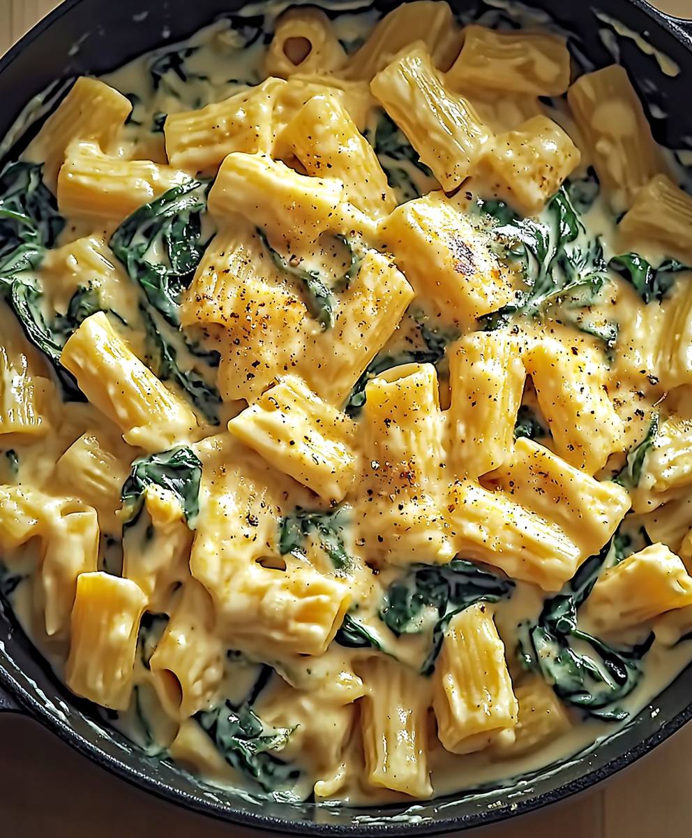 Spinach artichoke pasta