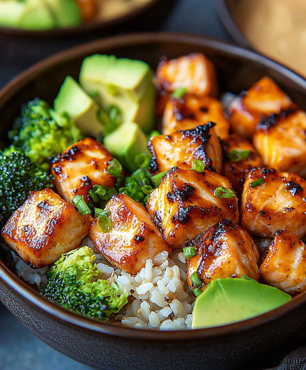 Bang bang salmon bowls