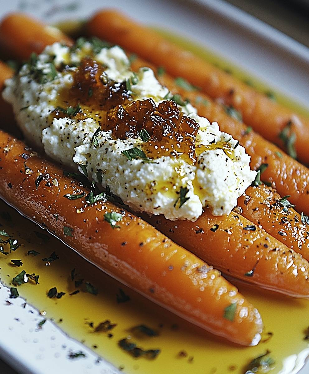 Roasted Carrots Whipped Ricotta