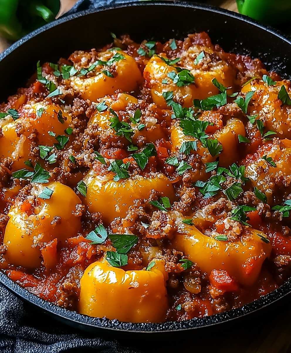 Unstuffed pepper skillet
