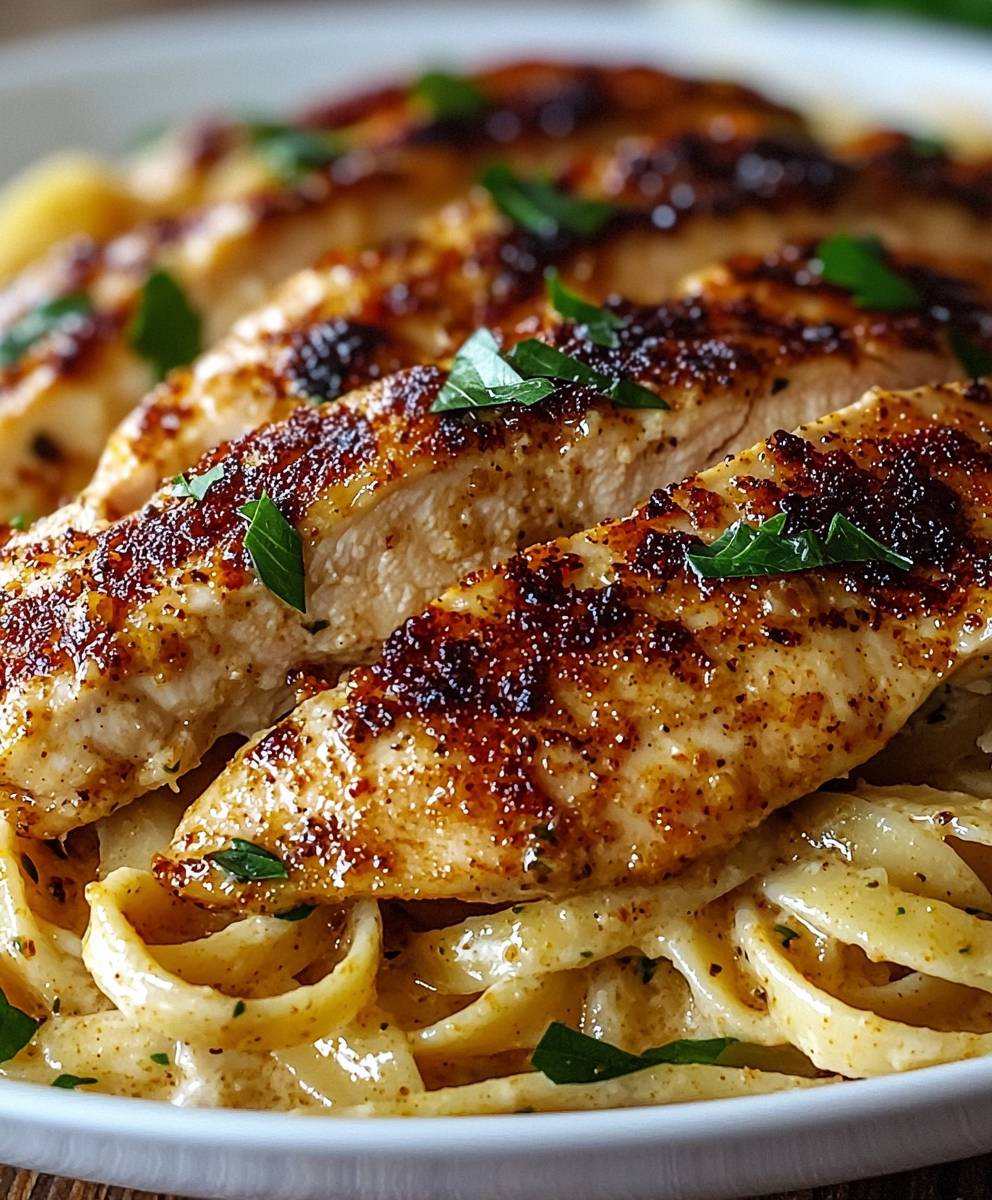Cajun Chicken Parmesan Linguine