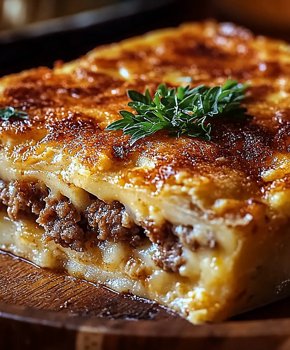 Sausage pancake casserole