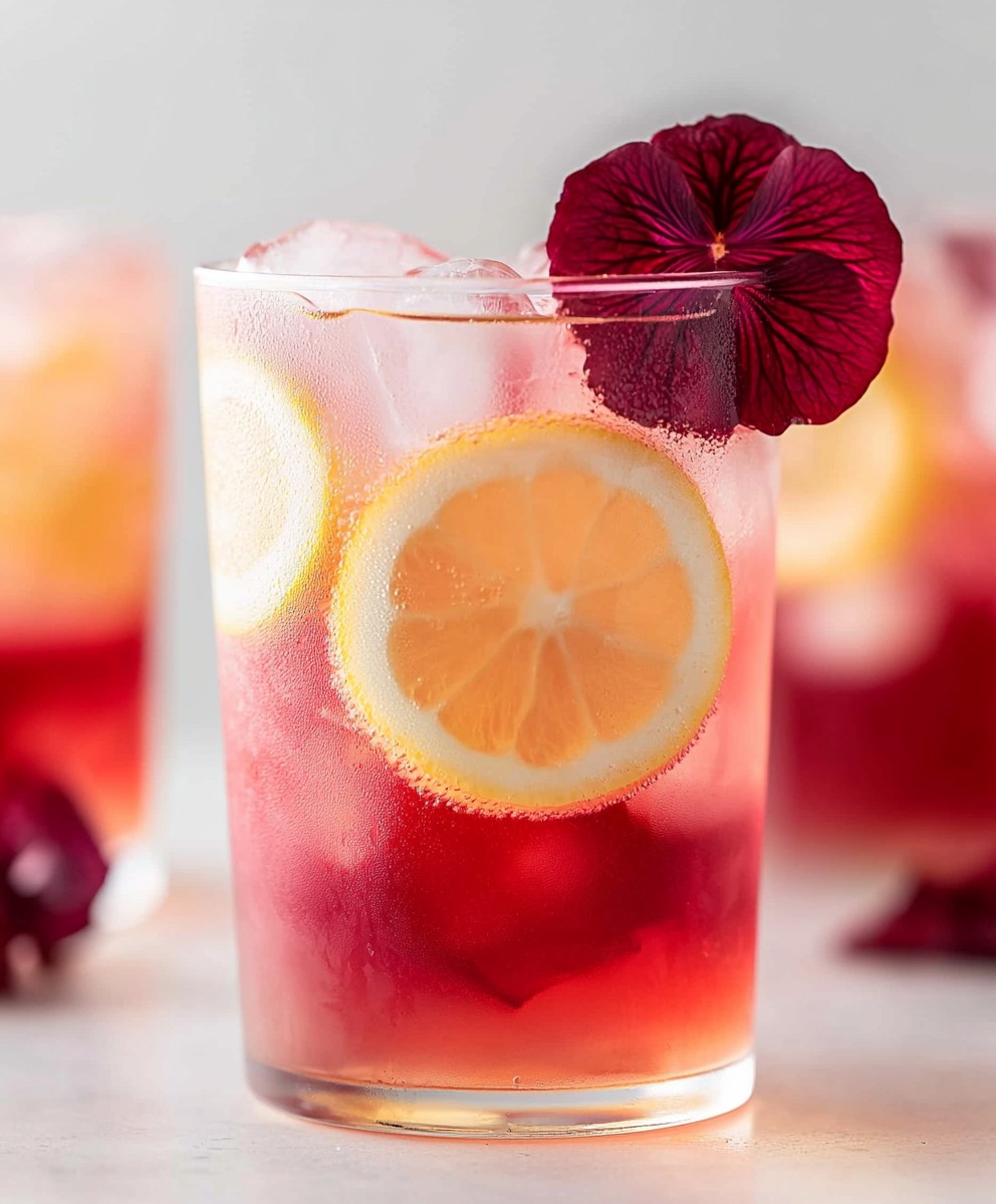 Hibiscus lemonade