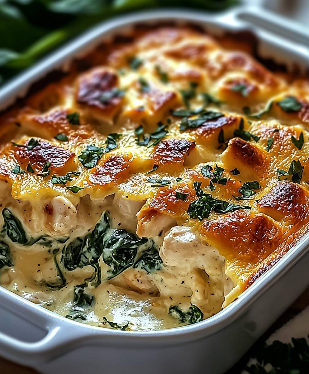 Chicken spinach casserole