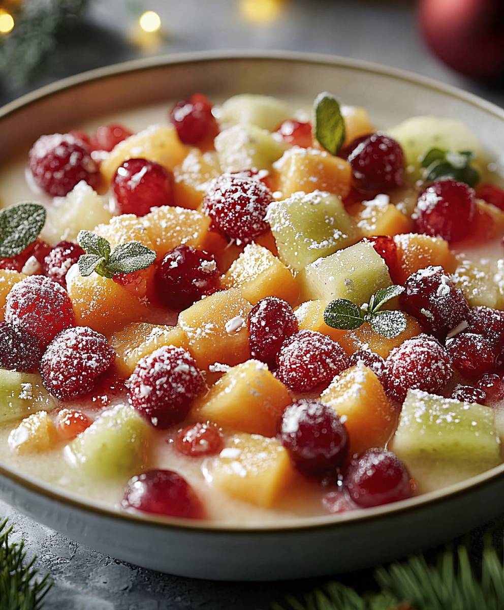 Christmas fruit salad