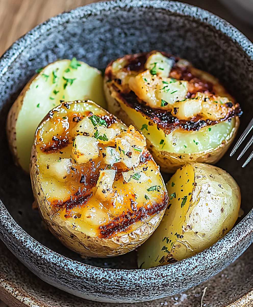 Grilled Baked Potatoes