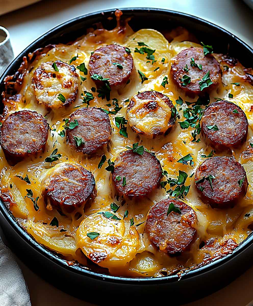 Kielbasa Sausage Potato Casserole