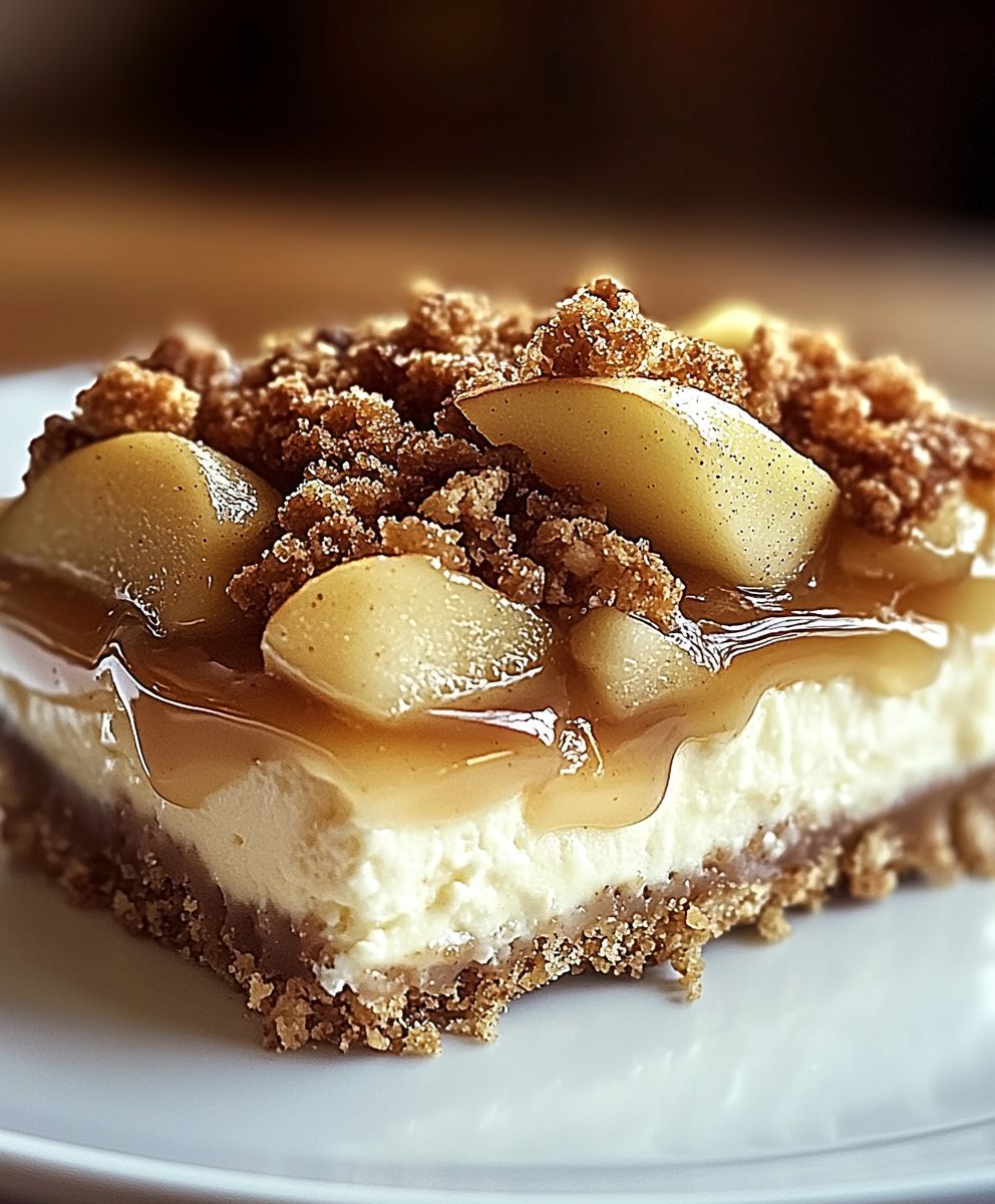 Apple Crisp Cheesecake