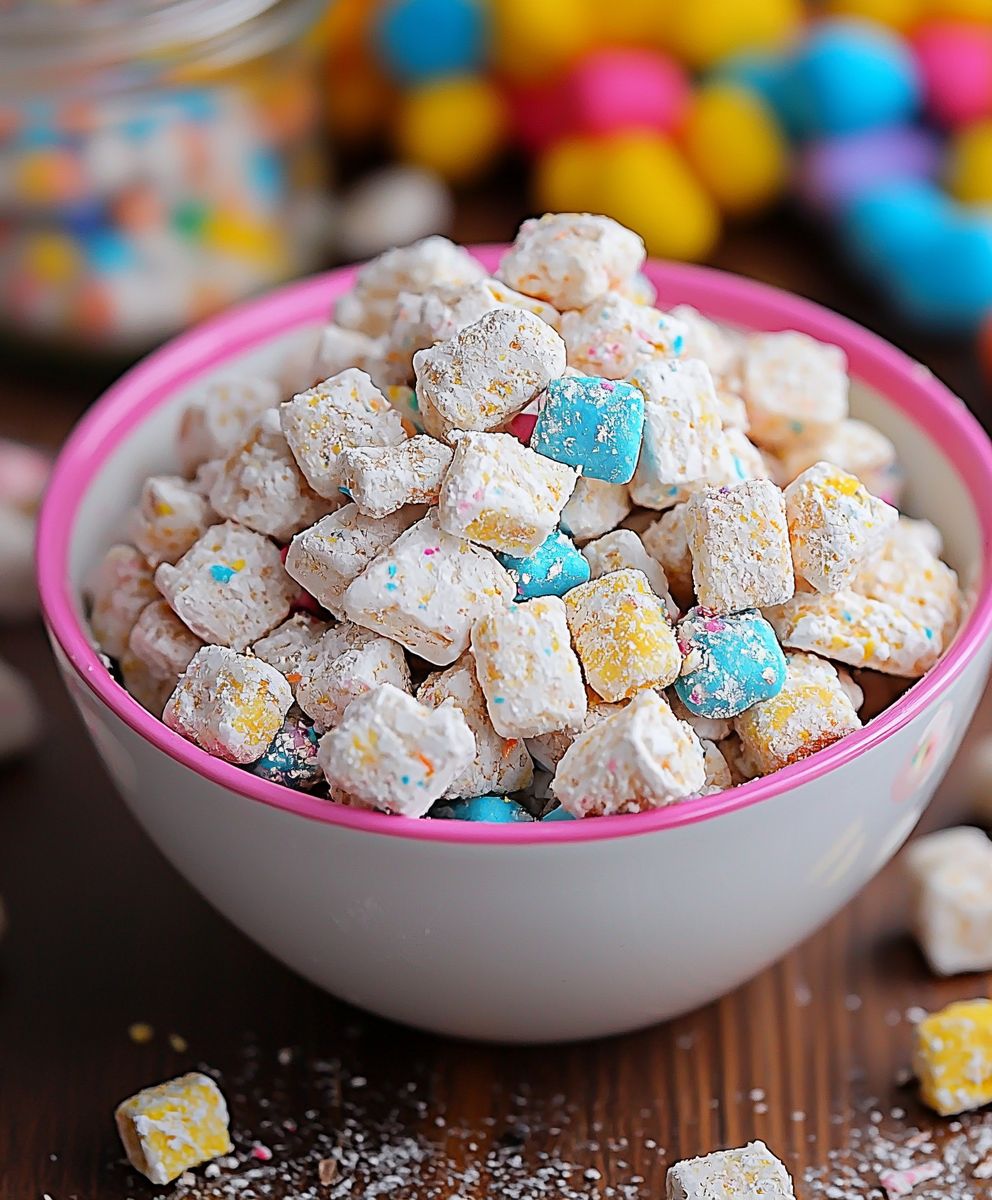Birthday Cake Puppy Chow