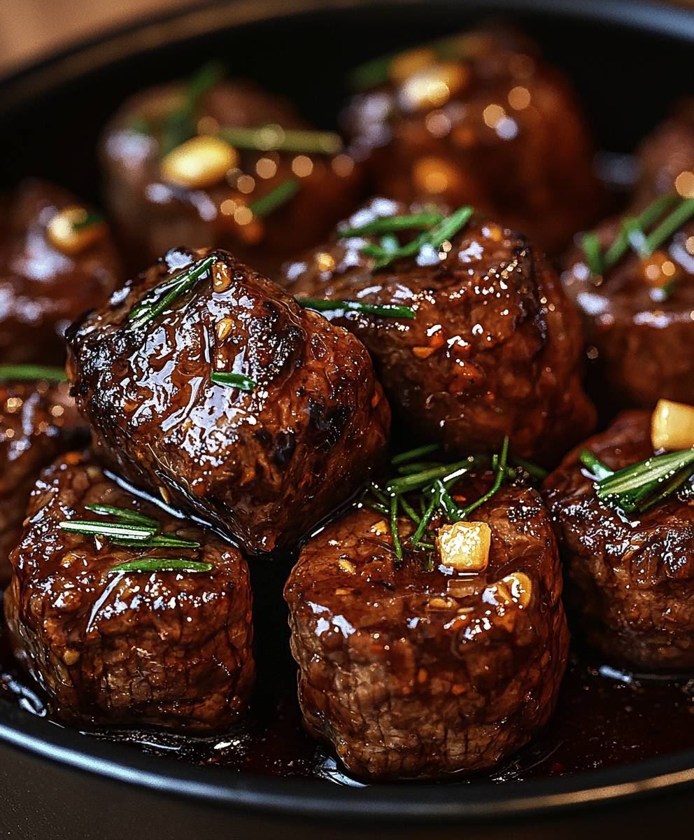 Honey Garlic Steak Bites