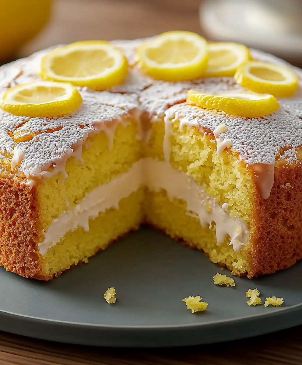 Lemon drizzle cake