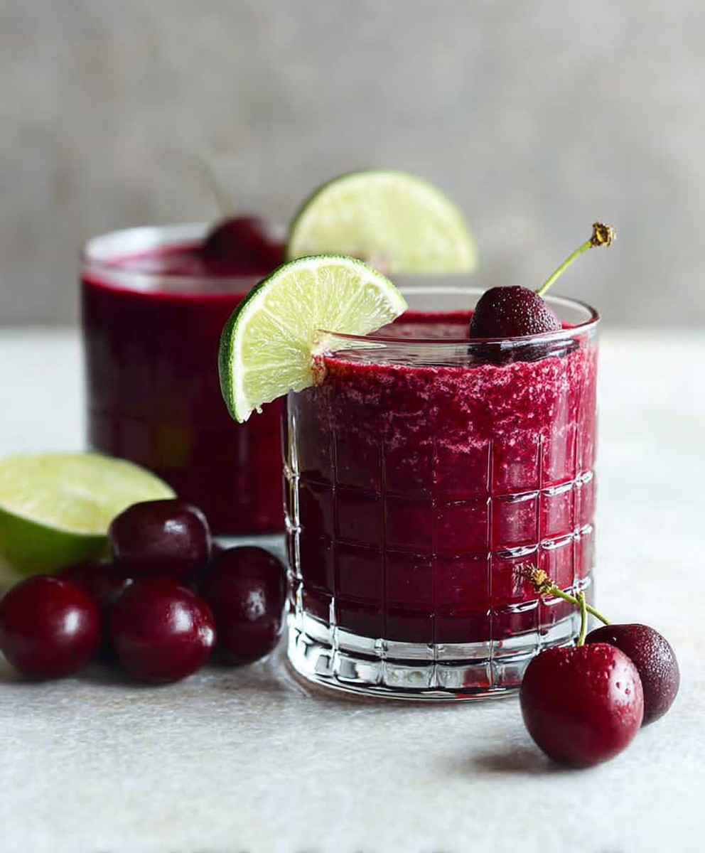 Cherry lime beet smoothie