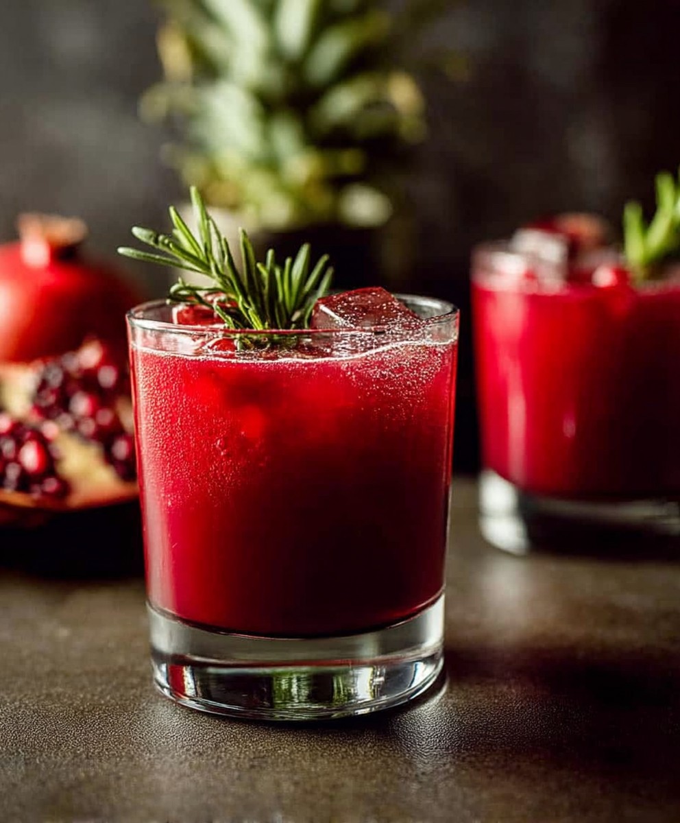 Apple cider pomegranate spritzer