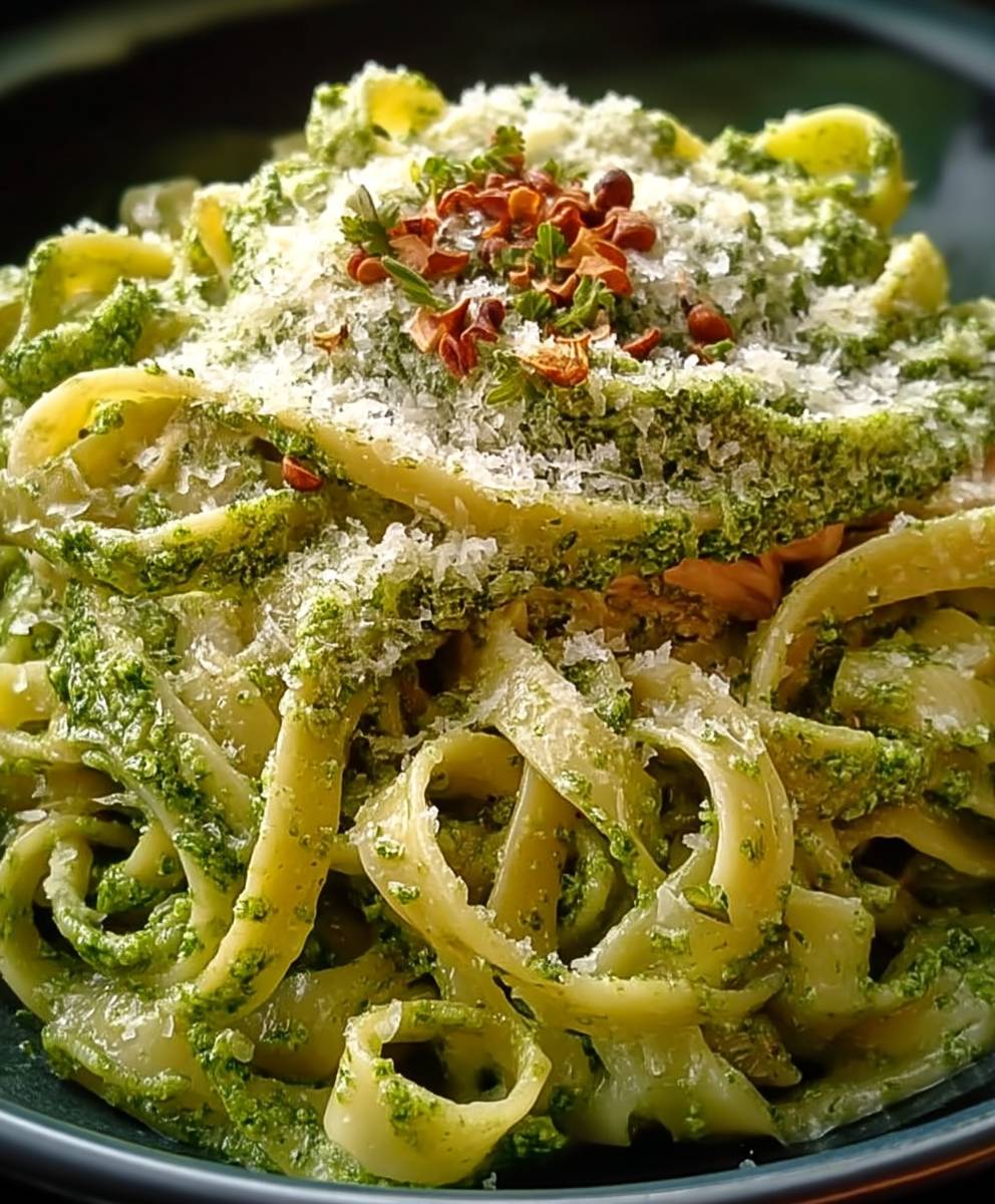 Tuna pesto pasta