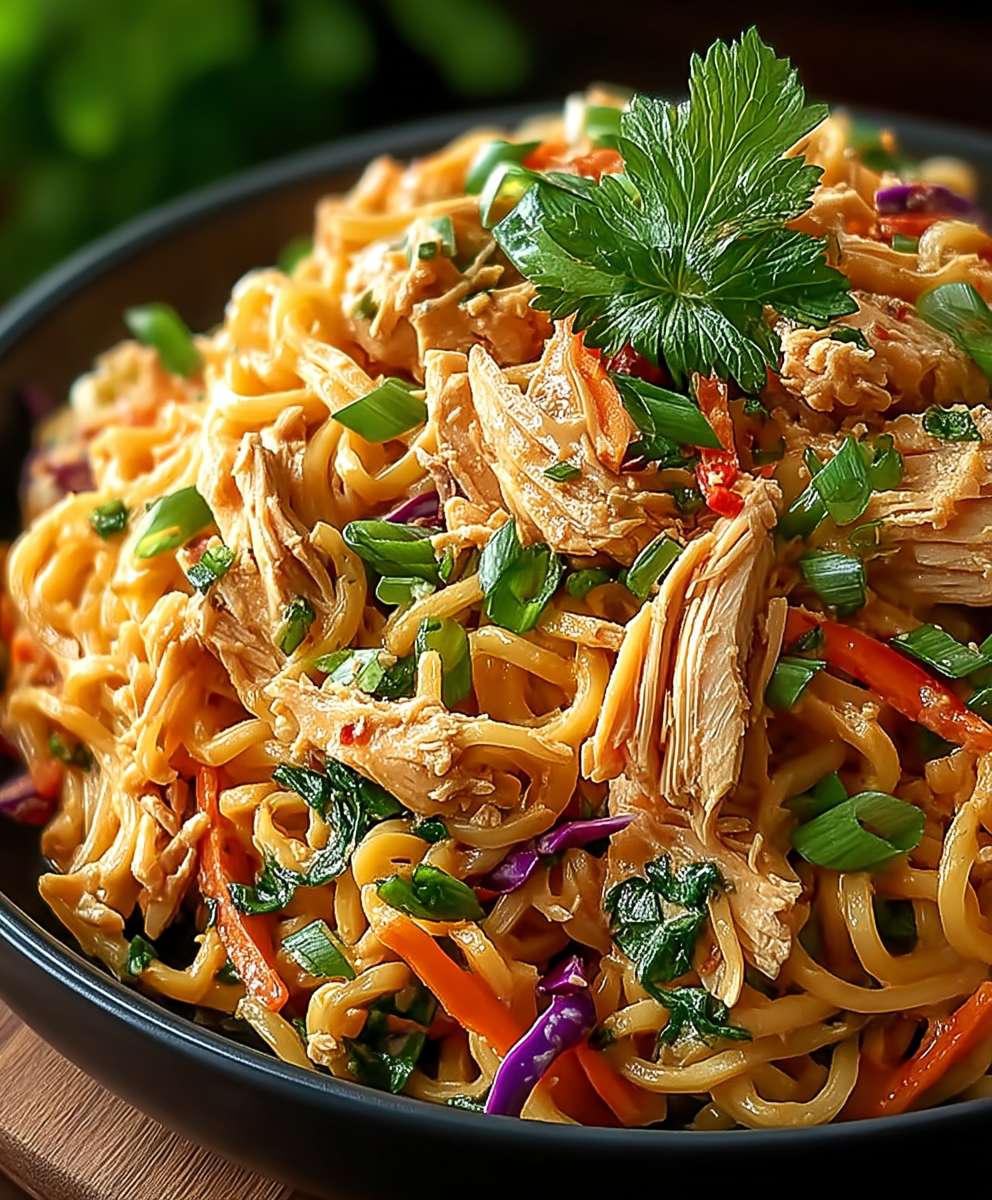 Thai Peanut Chicken Noodles