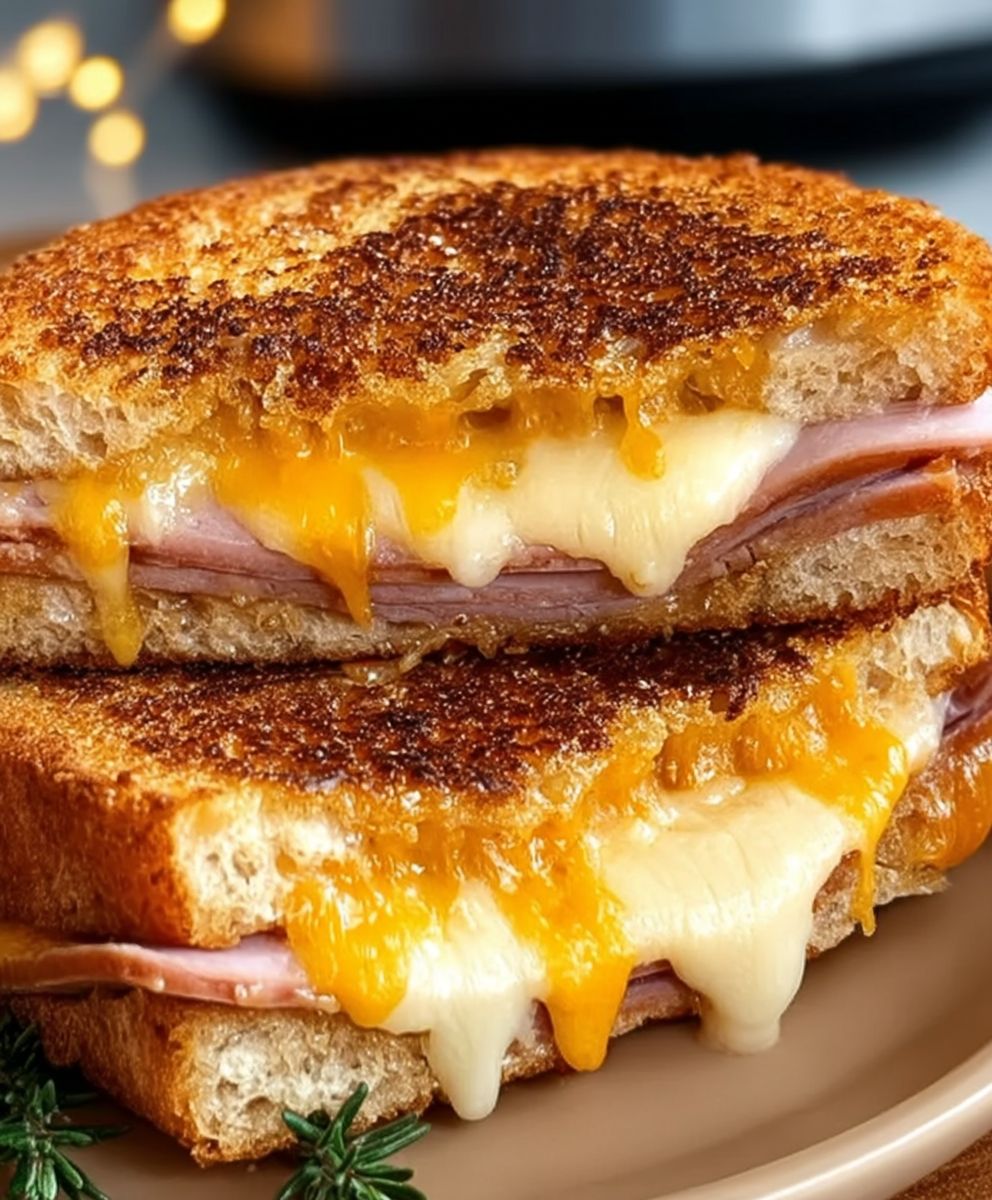 Air Fryer Ham and Cheese