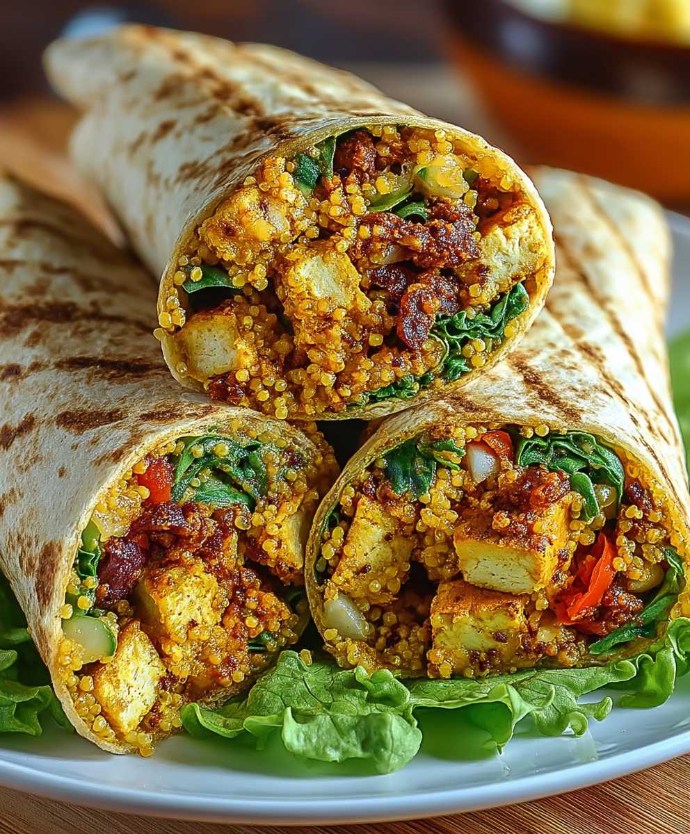 High Protein Tempeh Wraps