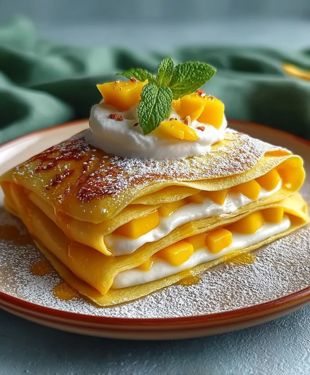 Mango pancakes