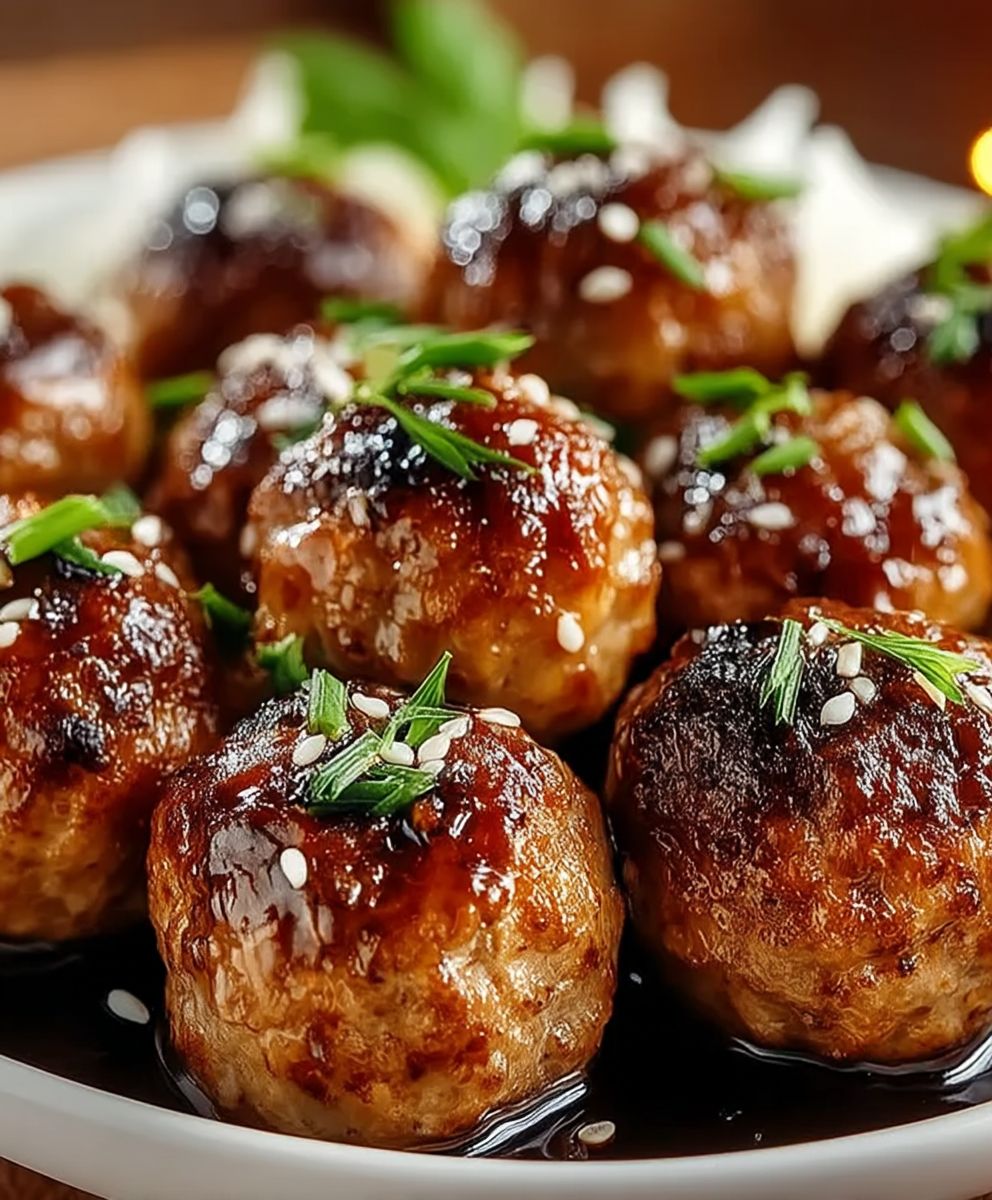Honey Garlic Turkey Meatballs