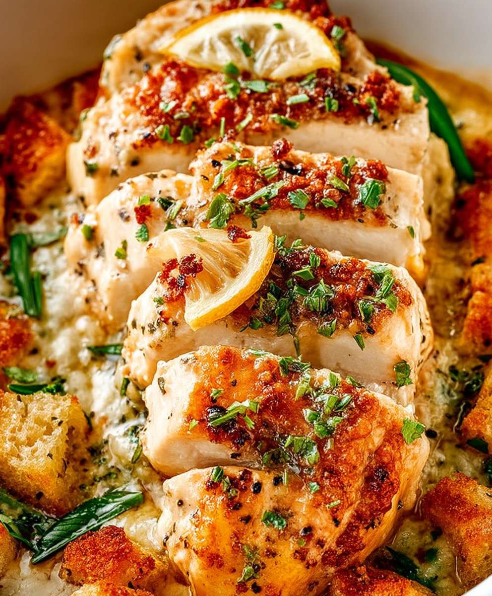 Caesar baked chicken