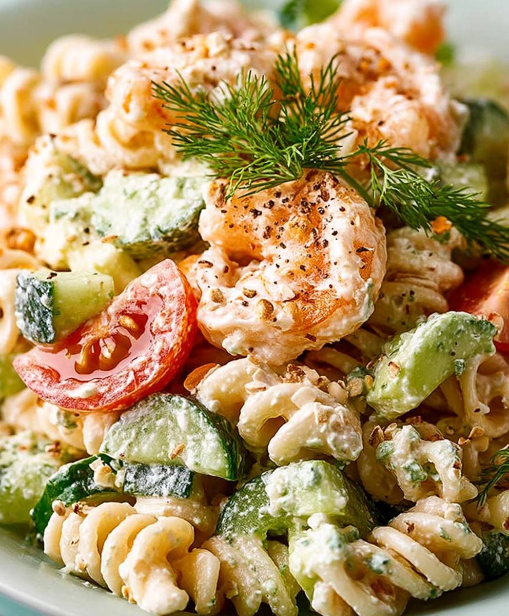 Shrimp pasta salad