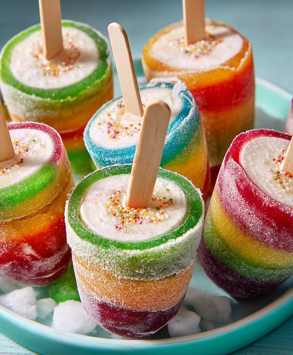 Rainbow Candy Pops