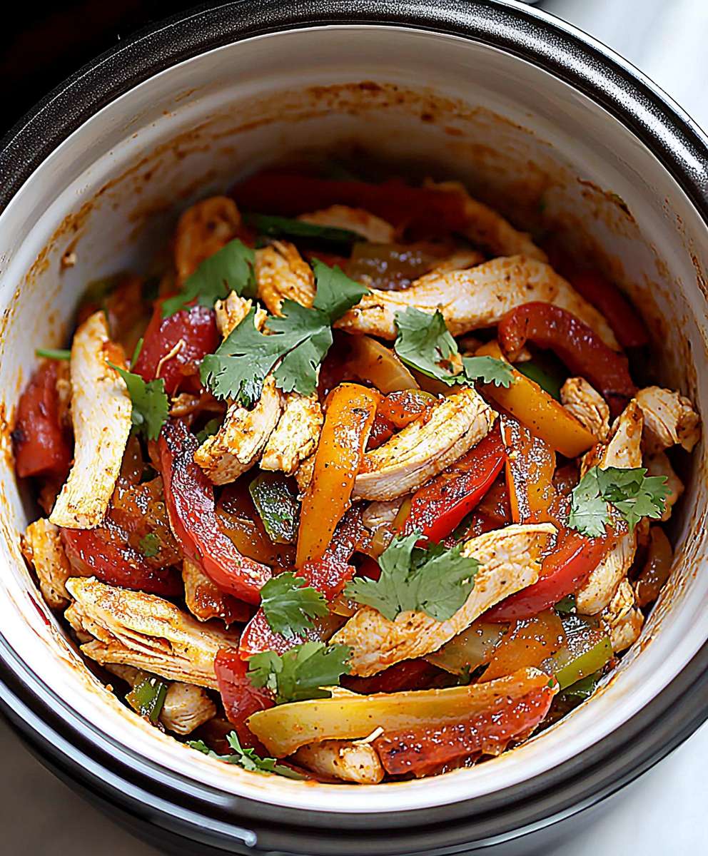 Slow Cooker Chicken Fajitas