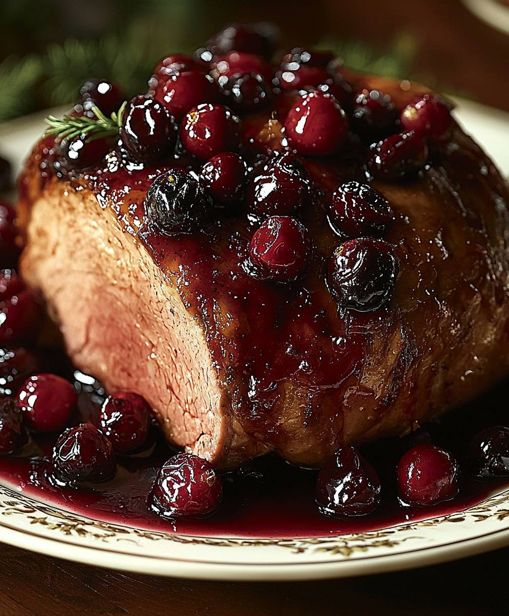 Cranberry Glazed Pork Loin