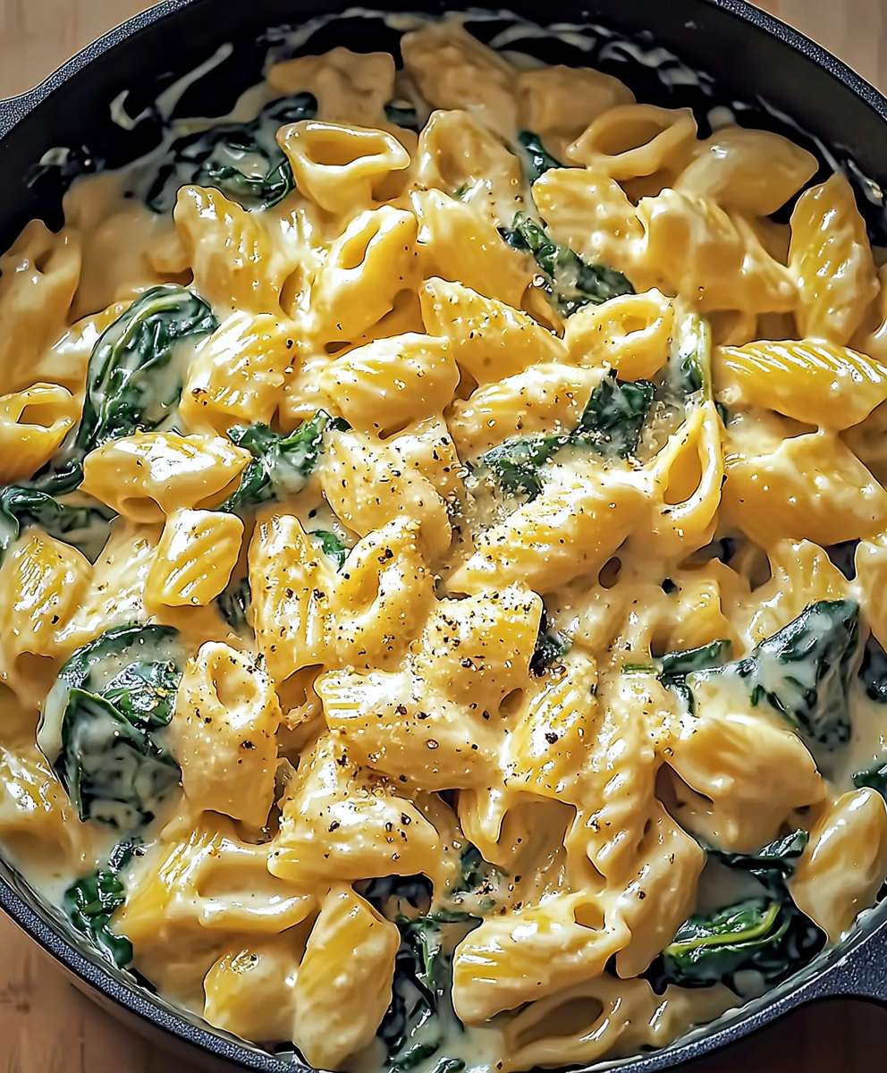 Spinach artichoke pasta