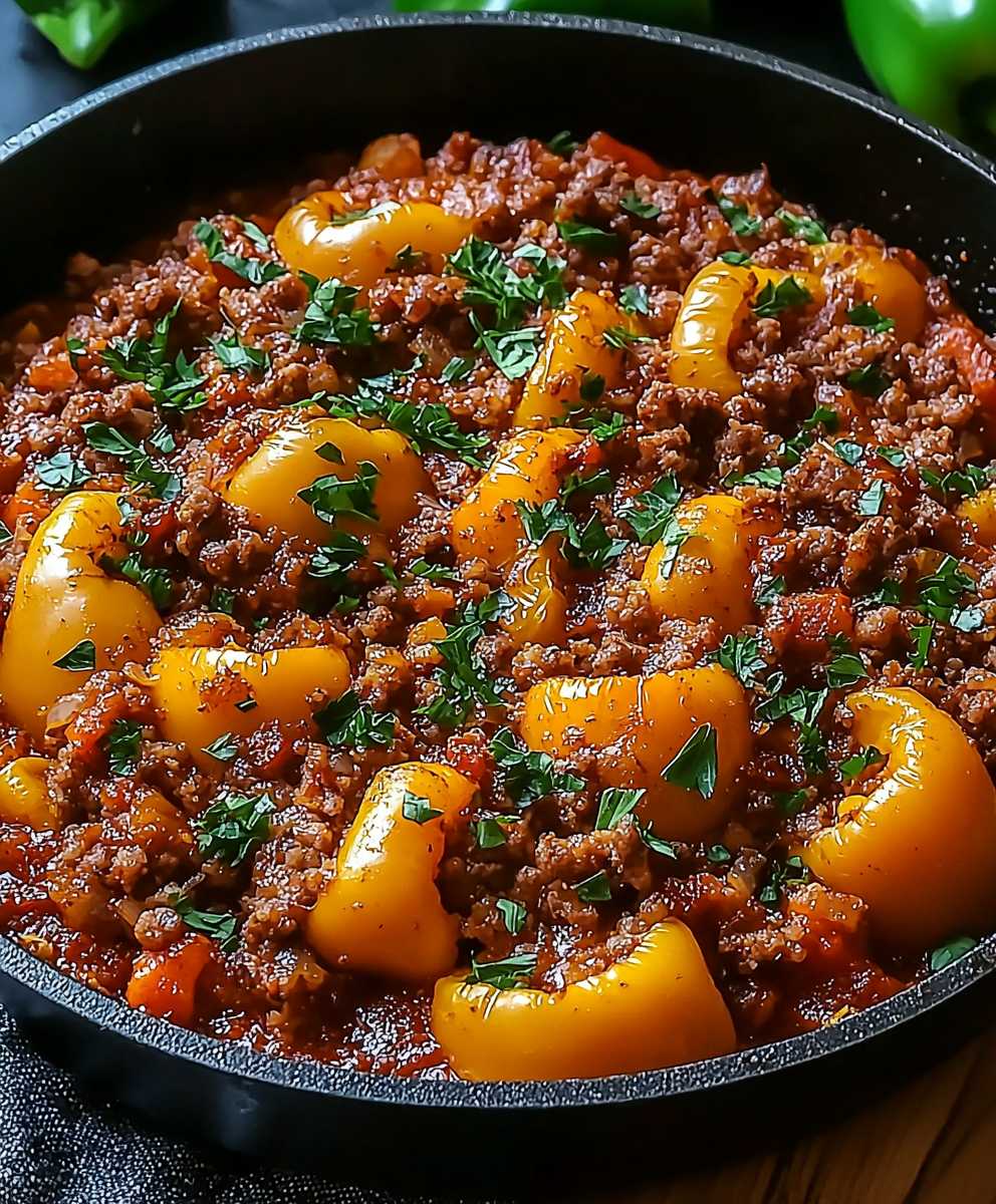 Unstuffed pepper skillet