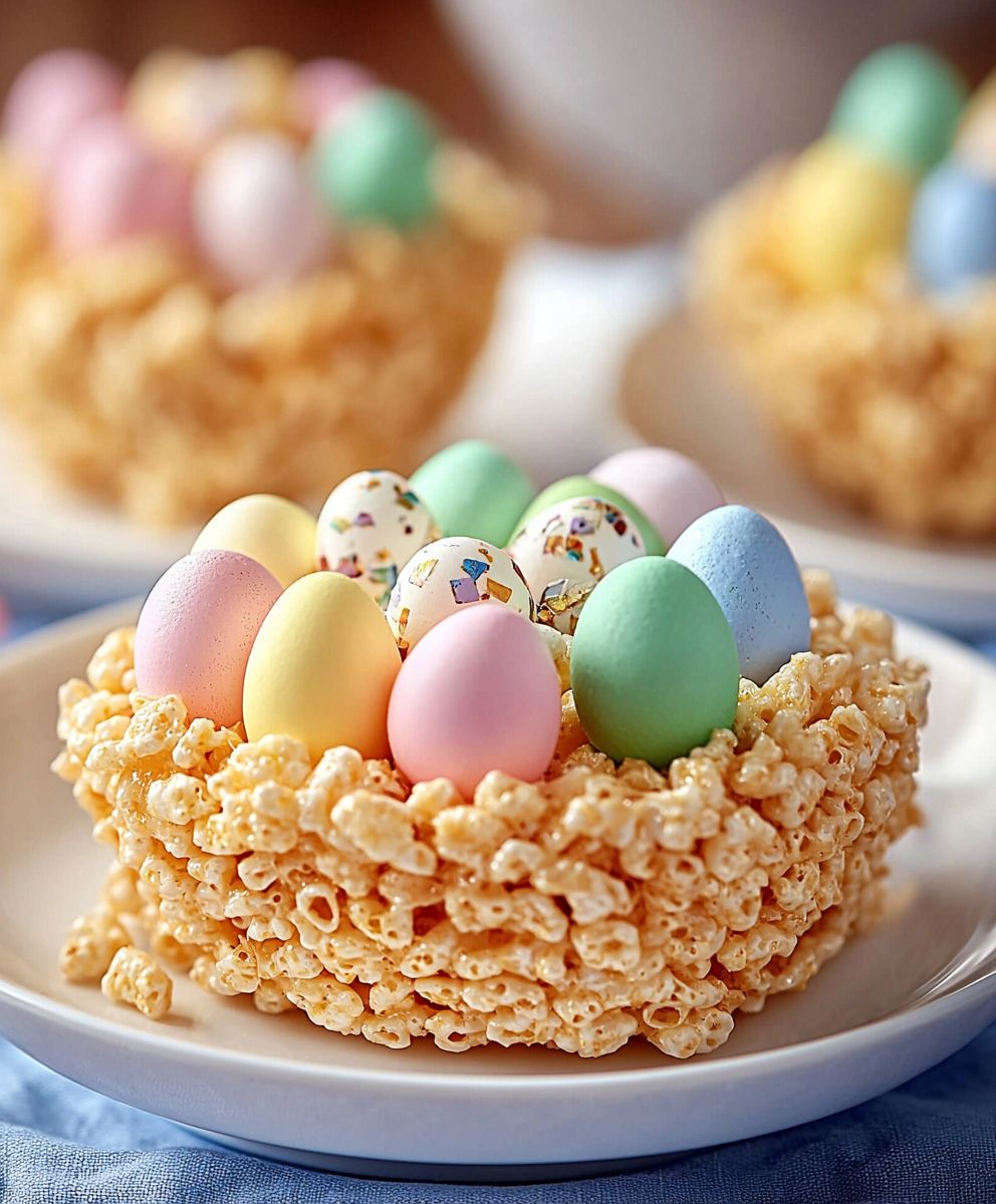 Easter Rice Krispie Nests