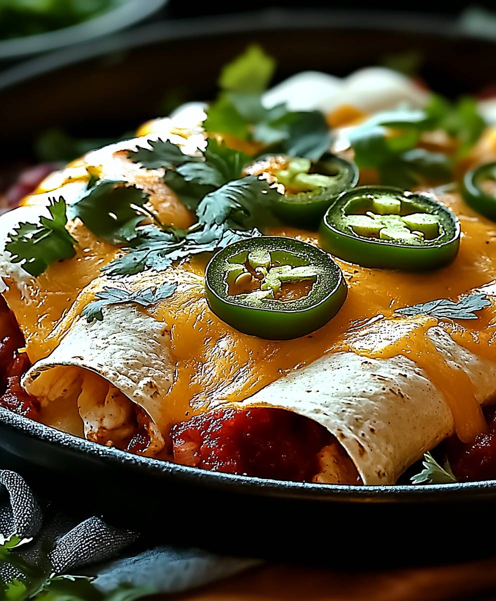 Jalapeno Popper Chicken Enchiladas