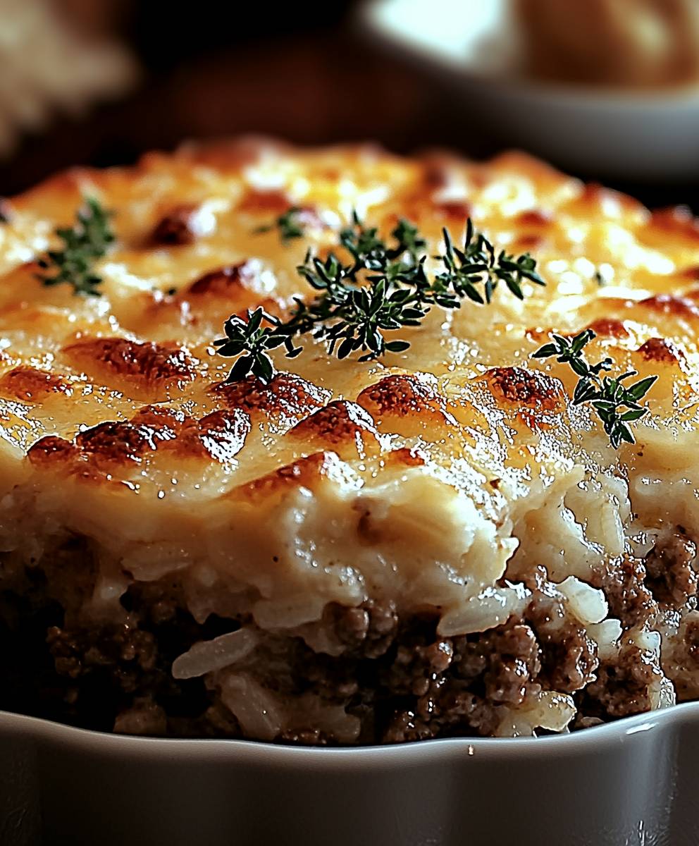 French Onion Beef Casserole