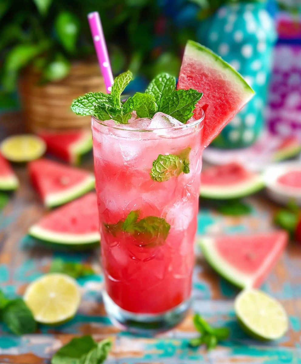 Watermelon Mint Summer Mocktail