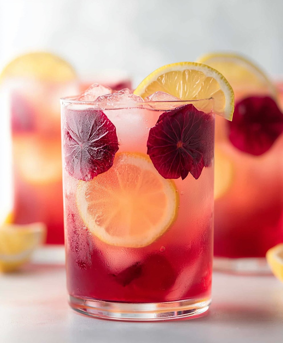 Hibiscus lemonade